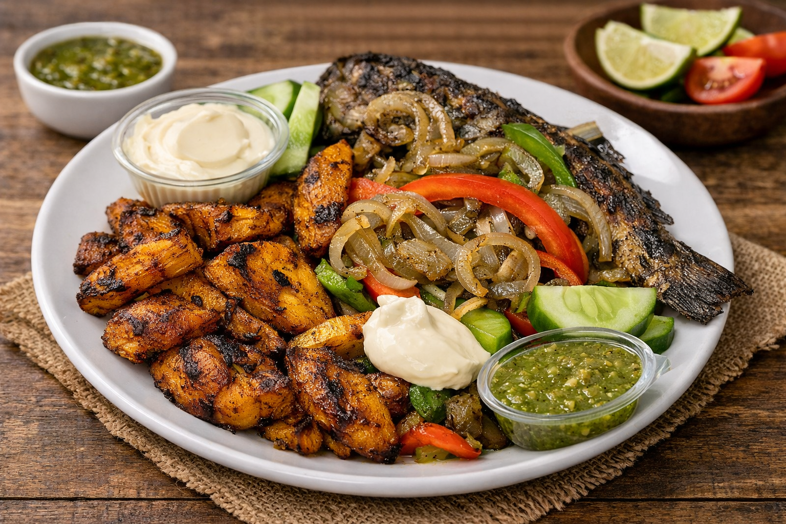 Kelewele & Grilled Fish